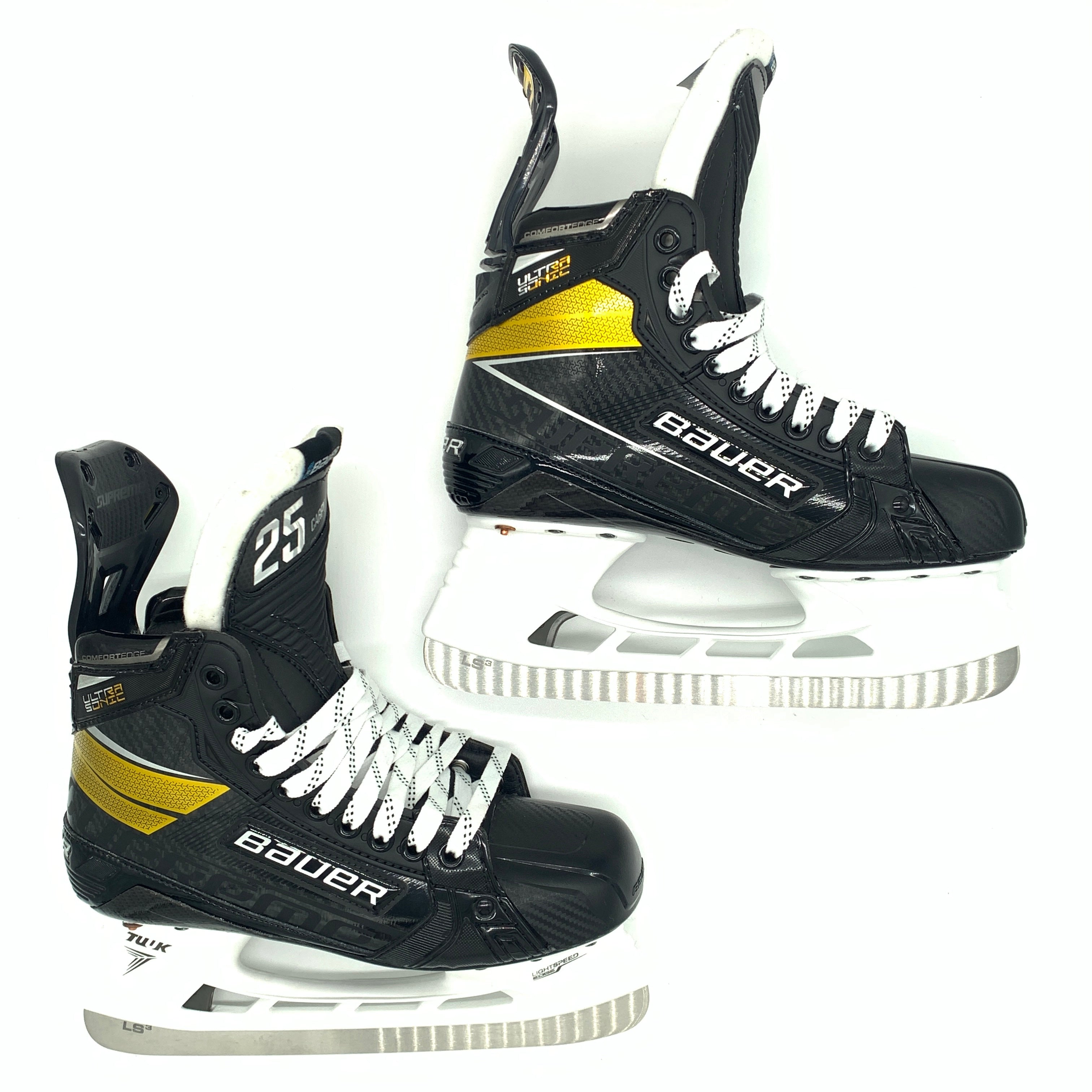 Patins de hockey Bauer Supreme Ultrasonic - Pro Stock - Taille 6D - Alex Carpenter
